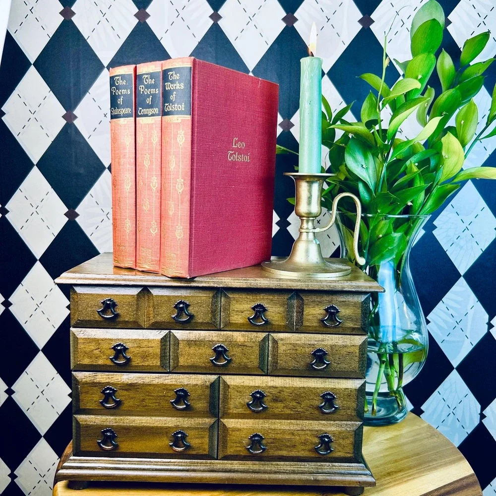 Vintage Jewelry Music Chest‎ Interior Red Lining| Schmid Bros Vintage Luxury